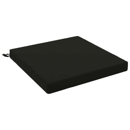 vidaXL 1-Piece Seat Cushion SOEST 100% Polyester Black 60 x 60 x 7 cm