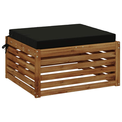 vidaXL 1-Piece Seat Cushion SOEST 100% Polyester Black 60 x 60 x 7 cm