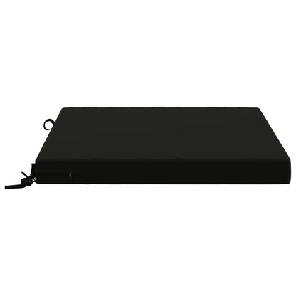 vidaXL 1-Piece Seat Cushion SOEST 100% Polyester Black 60 x 60 x 7 cm