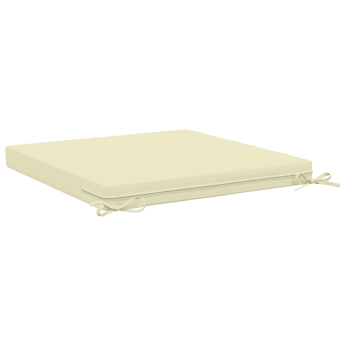 vidaXL 1-Piece Seat Cushion SOEST 100% Polyester Cream 60 x 60 x 7 cm
