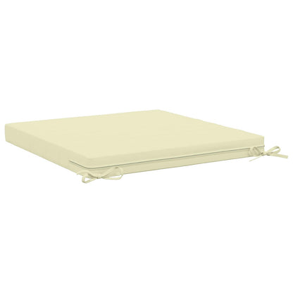 vidaXL 1-Piece Seat Cushion SOEST 100% Polyester Cream 60 x 60 x 7 cm