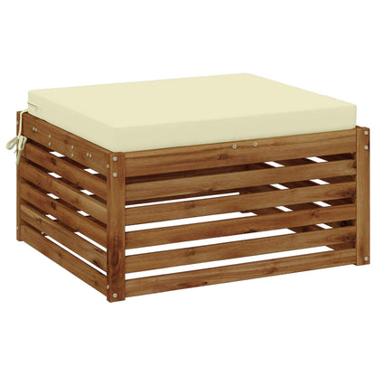 vidaXL 1-Piece Seat Cushion SOEST 100% Polyester Cream 60 x 60 x 7 cm