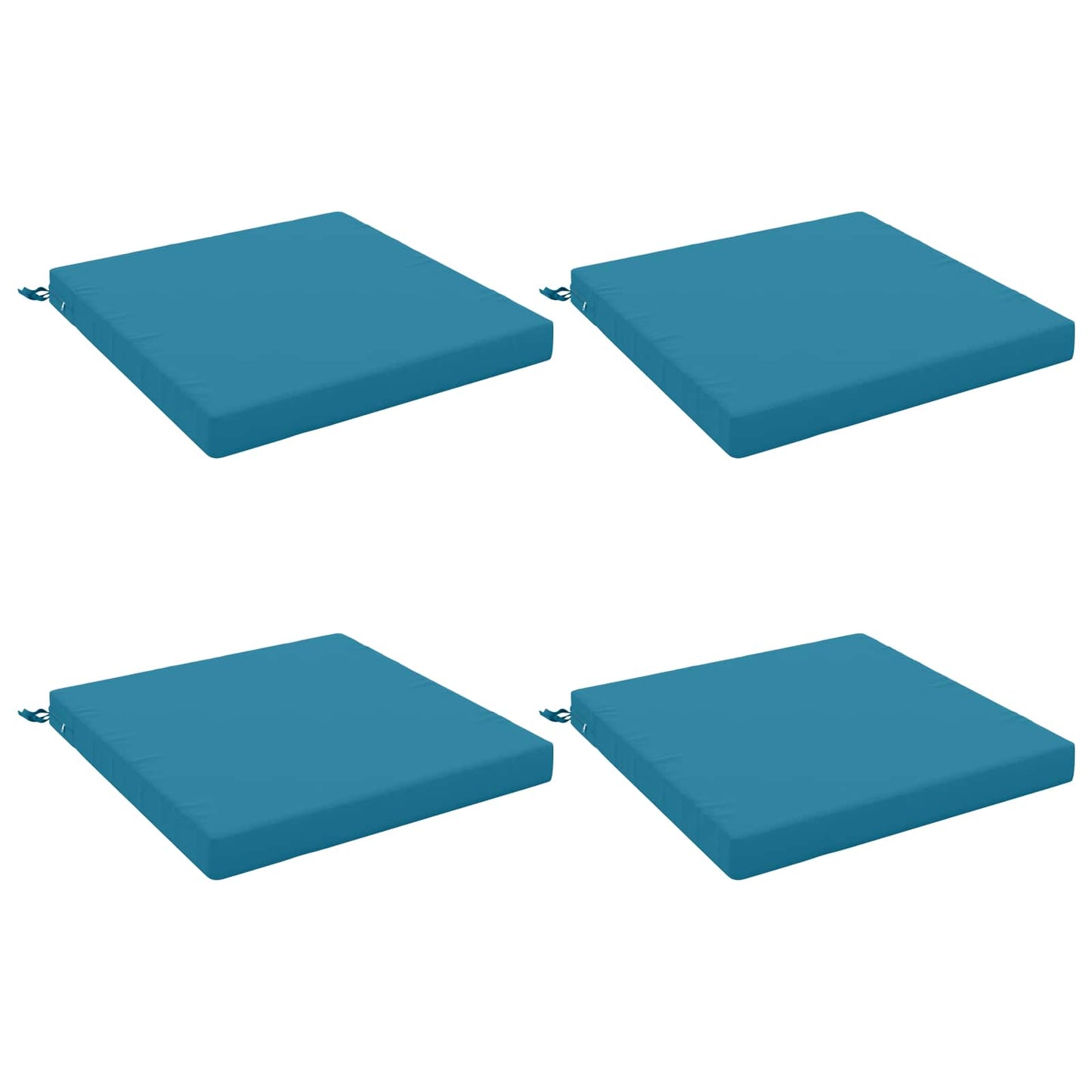 vidaXL 4-Piece Seat Cushions SOEST 4 pcs 100% Polyester Light Blue
