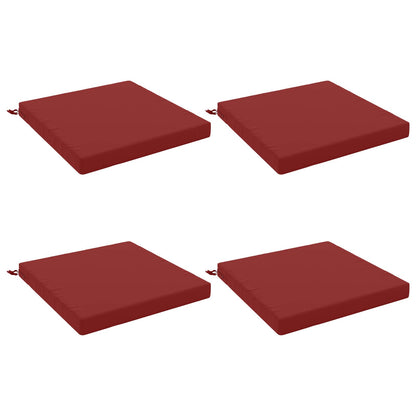 vidaXL 4-Piece Seat Cushions SOEST 4 pcs 100% Polyester Wine Red