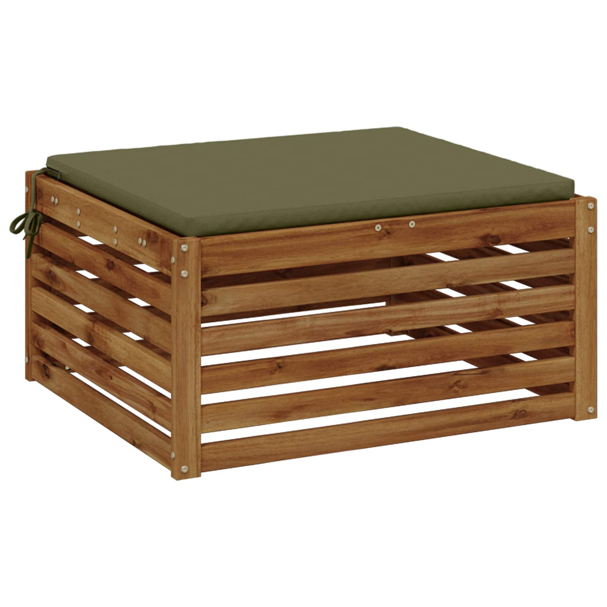 vidaXL 1-Piece Seat Cushion SOEST 100% Polyester Olive Green