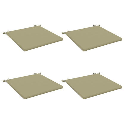 vidaXL 4-Piece Seat Cushions SOEST 4 pcs 100% Polyester Light Green