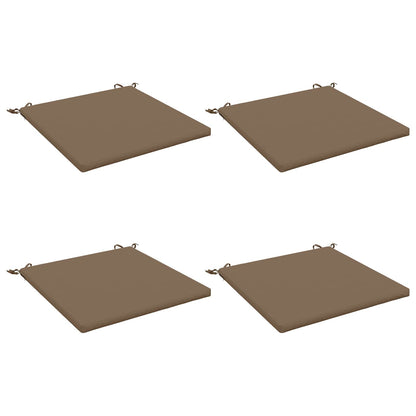 vidaXL 4-Piece Seat Cushions SOEST 4 pcs 100% Polyester Taupe