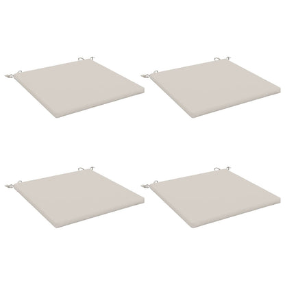 vidaXL 4-Piece Seat Cushions SOEST 4 pcs 100% Polyester White