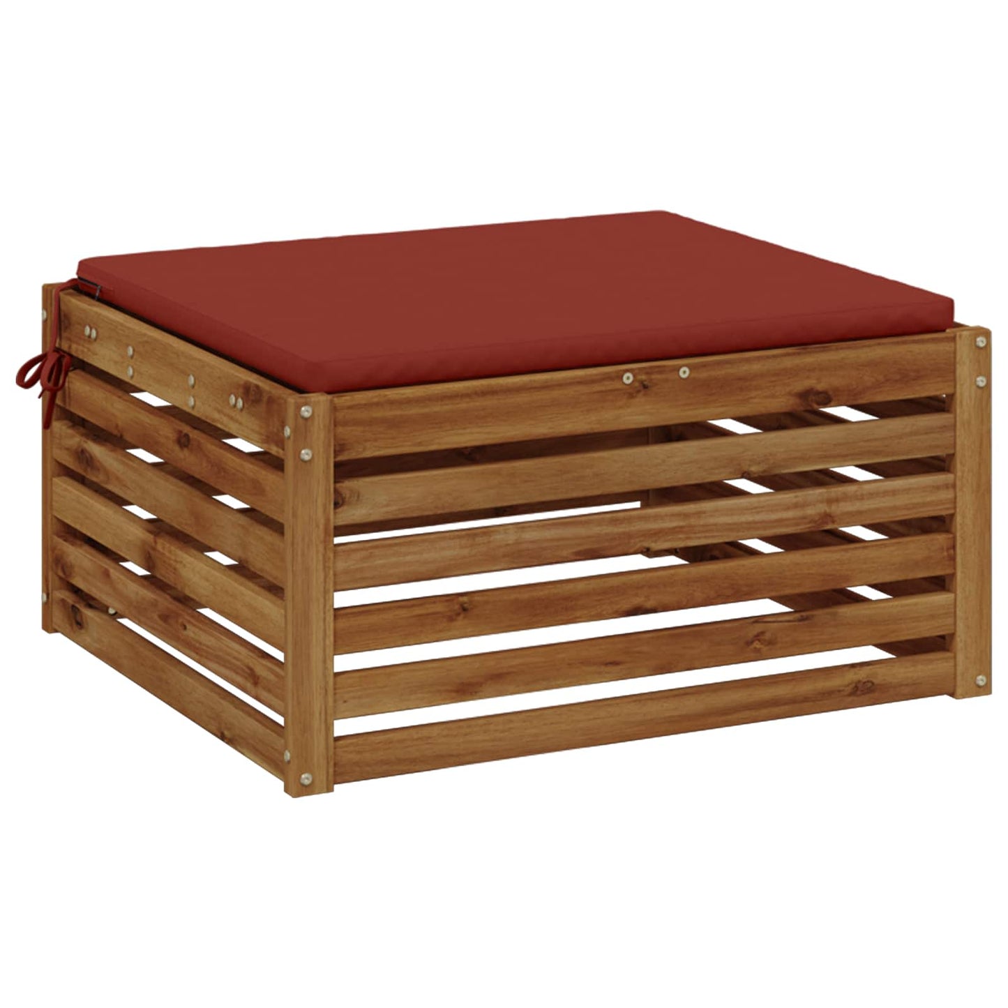 vidaXL 1-Piece Seat Cushion SOEST 100% Polyester Red 70 x 70 x 3 cm