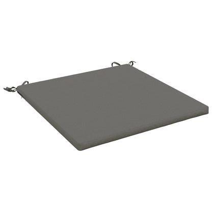 vidaXL Seat Cushions SOEST 100% Polyester Grey 70 x 70 x 3 cm