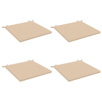 vidaXL 4-Piece Seat Cushions SOEST 4 pcs 100% Polyester Cream