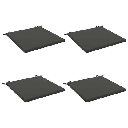 vidaXL 4-Piece Seat Cushions SOEST 4 pcs 100% Polyester Anthracite