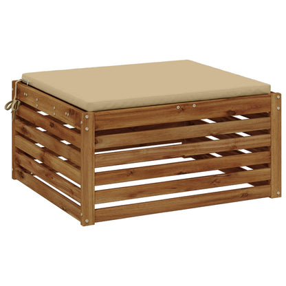 vidaXL 1-Piece Seat Cushion SOEST 100% Polyester Beige 70 x 70 x 3 cm