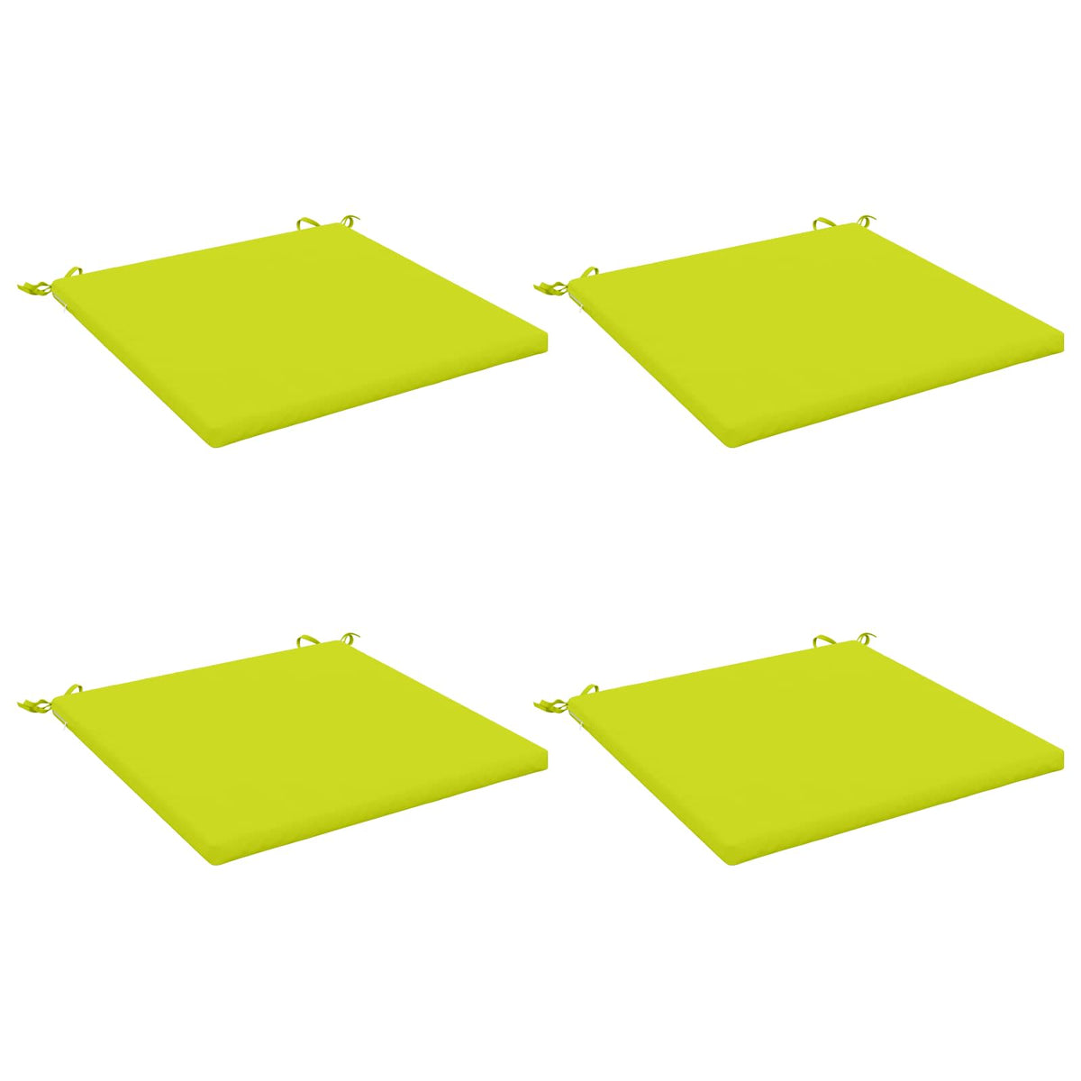 vidaXL 4-Piece Seat Cushions SOEST 4 pcs 100% Polyester Bright Green
