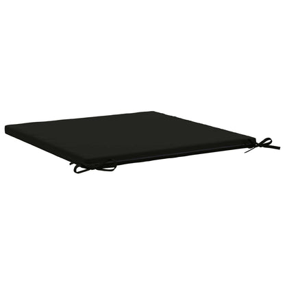 vidaXL 1-Piece Seat Cushion SOEST 100% Polyester Black 70 x 70 x 3 cm