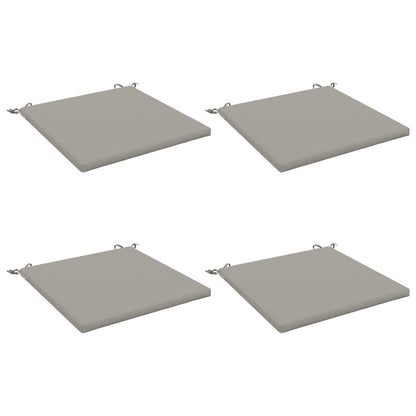 vidaXL 4-Piece Seat Cushions SOEST 4 pcs 100% Polyester Grey