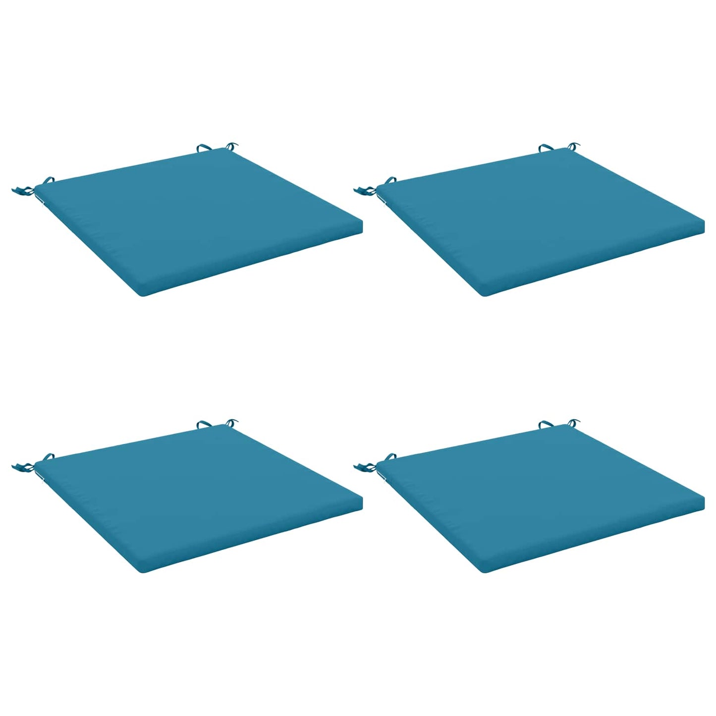 vidaXL 4-Piece Seat Cushions SOEST 4 pcs 100% Polyester Light Blue