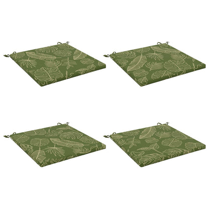 vidaXL 4-Piece Seat Cushions SOEST 4 pcs 100% Polyester Leaf Design