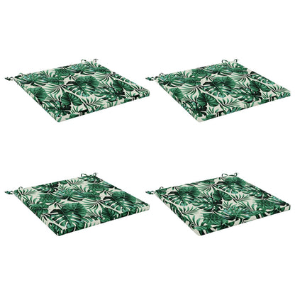 vidaXL 4-Piece Seat Cushions SOEST 4 pcs 100% Polyester Leaf Pattern