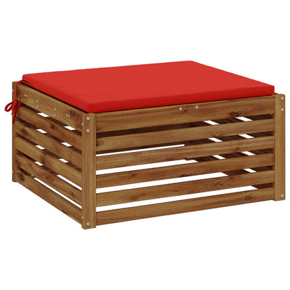vidaXL 1-Piece Seat Cushion SOEST 100% Polyester Red 70 x 70 x 3 cm
