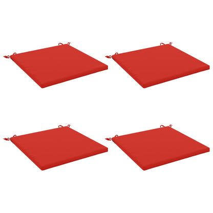 vidaXL 4-Piece Seat Cushions SOEST 4 pcs 100% Polyester Red