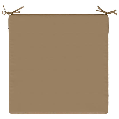 vidaXL 1-Piece Seat Cushion SOEST 100% Polyester Taupe 70 x 70 x 3 cm