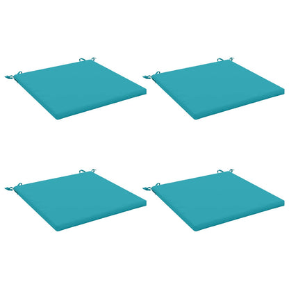 vidaXL 4-Piece Seat Cushions SOEST 4 pcs 100% Polyester Turquoise