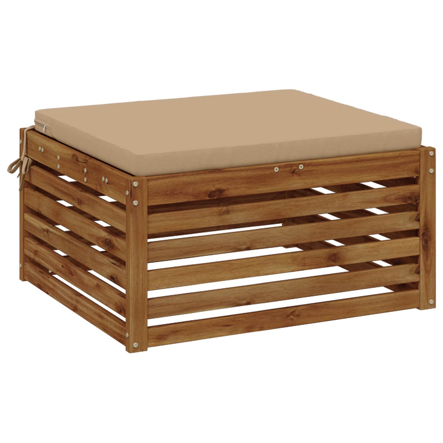 vidaXL 1-Piece Seat Cushion SOEST 100% Polyester Sand 70 x 70 x 5 cm