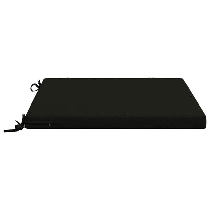 vidaXL 1-Piece Seat Cushion SOEST 100% Polyester Black 70 x 70 x 5 cm