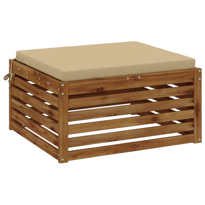 vidaXL 1-Piece Seat Cushion SOEST 100% Polyester Beige 70 x 70 x 5 cm