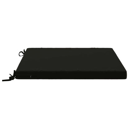 vidaXL 1-Piece Seat Cushion SOEST 100% Polyester Black 70 x 70 x 5 cm