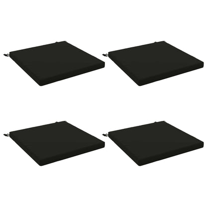 vidaXL 4-Piece Seat Cushions SOEST 4 pcs 100% Polyester Black
