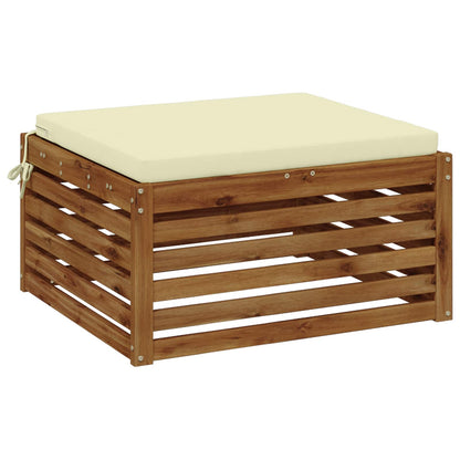 vidaXL 1-Piece Seat Cushion SOEST 100% Polyester Cream 70 x 70 x 5 cm