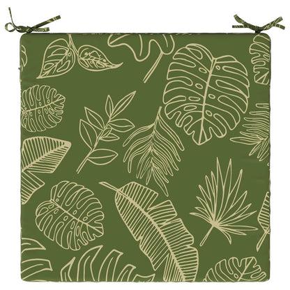 vidaXL 1-Piece Seat Cushion SOEST 100% Polyester Leaf Design