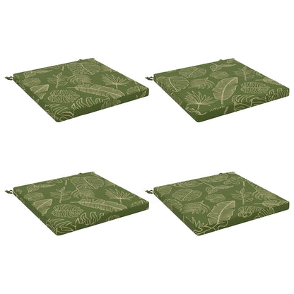 vidaXL 4-Piece Seat Cushions SOEST 4 pcs 100% Polyester Leaf Design