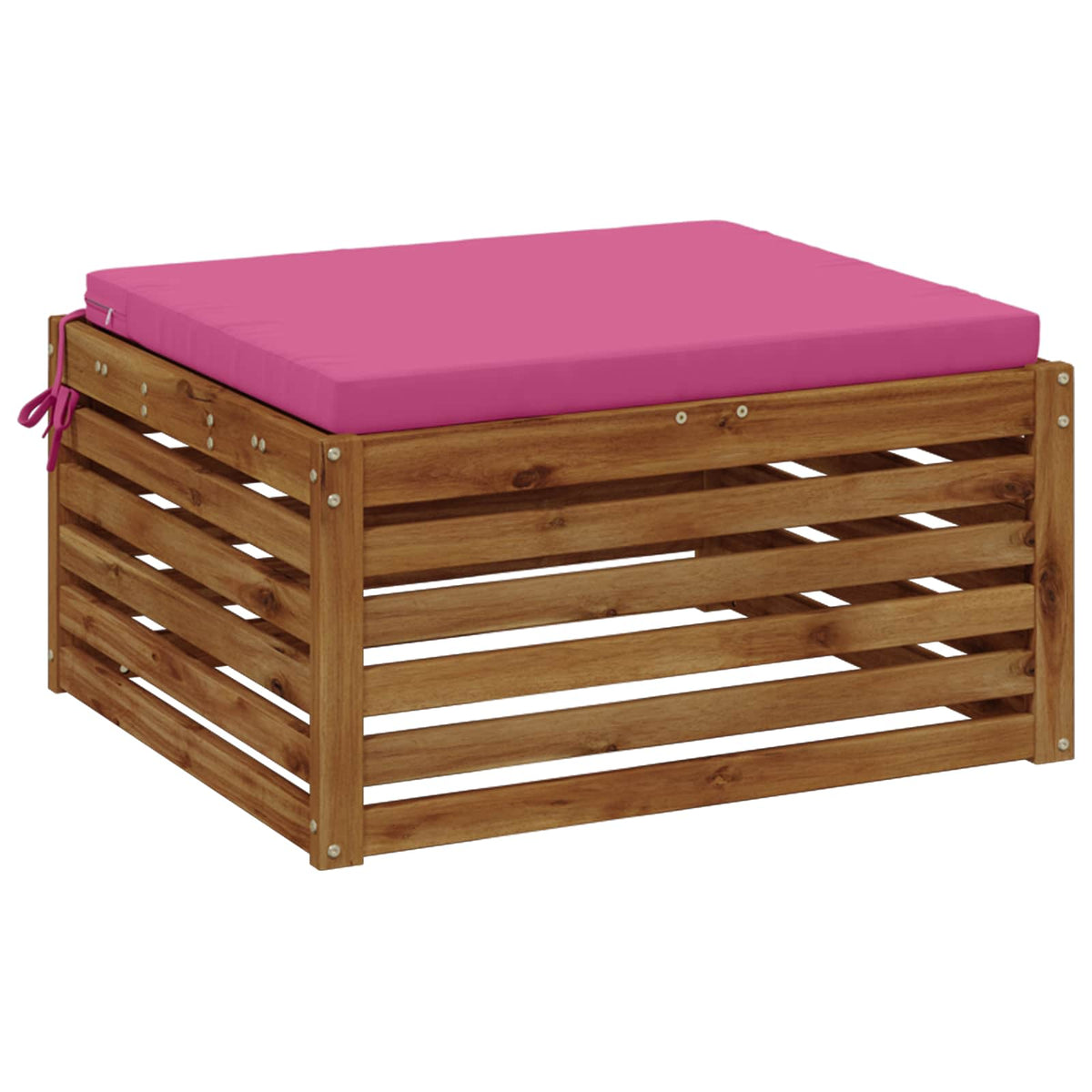 vidaXL 1-Piece Seat Cushion SOEST 100% Polyester Pink 70 x 70 x 5 cm