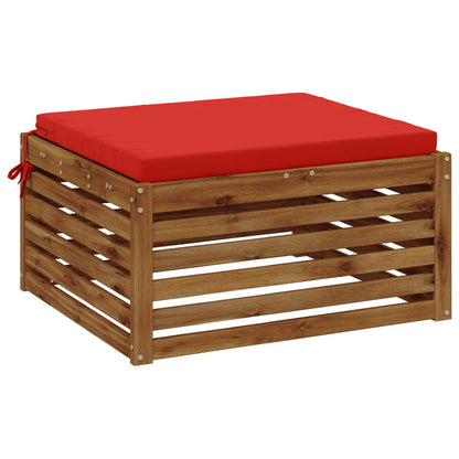 vidaXL 1-Piece Seat Cushion SOEST 100% Polyester Red 70 x 70 x 5 cm