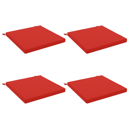 vidaXL 4-Piece Seat Cushions SOEST 4 pcs 100% Polyester Red