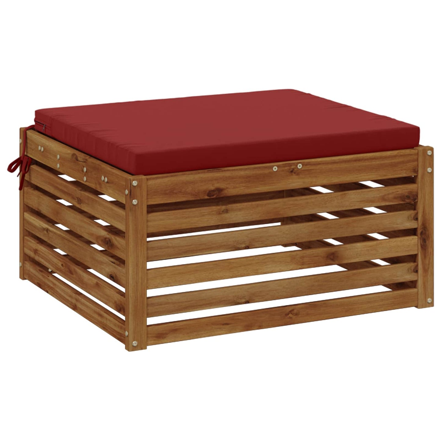 vidaXL 1-Piece Seat Cushion SOEST 100% Polyester Wine Red