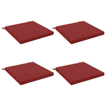 vidaXL 4-Piece Seat Cushions SOEST 4 pcs 100% Polyester Wine Red