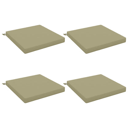 vidaXL 4-Piece Seat Cushions SOEST 4 pcs 100% Polyester Light Green