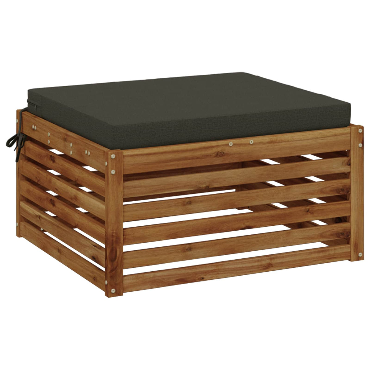 vidaXL 1-Piece Seat Cushion SOEST 100% Polyester Anthracite
