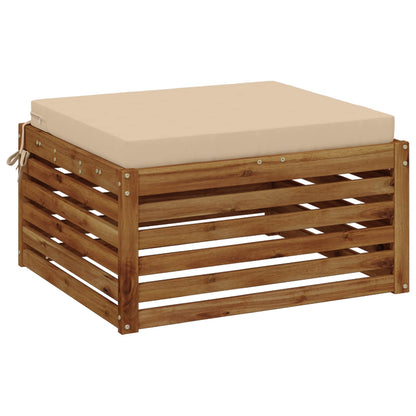 vidaXL 1-Piece Seat Cushion SOEST 100% Polyester Cream 70 x 70 x 7 cm