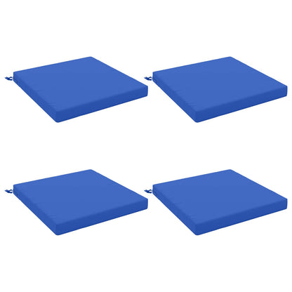 vidaXL 4-Piece Seat Cushions SOEST 4 pcs 100% Polyester Royal Blue