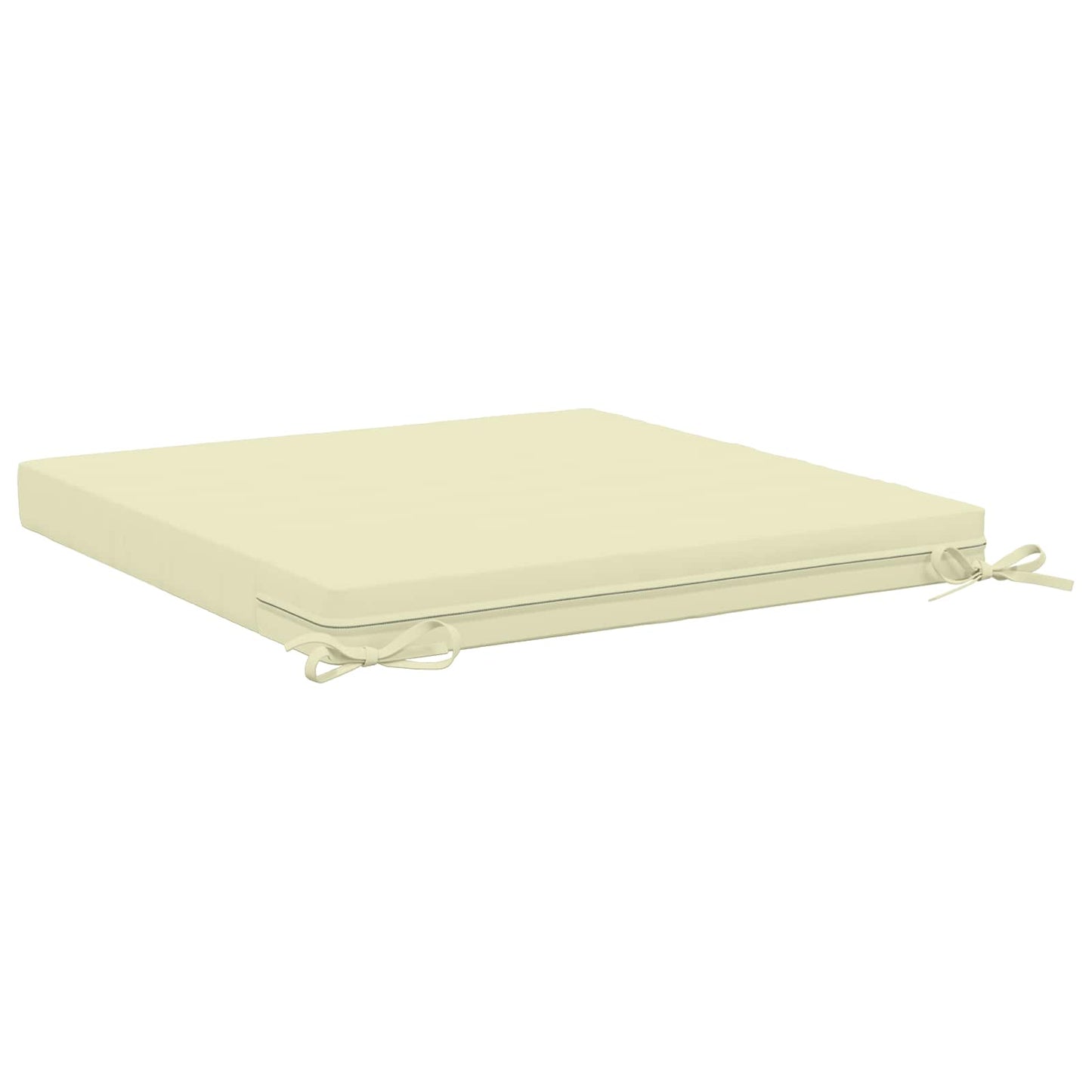 vidaXL 1-Piece Seat Cushion SOEST 100% Polyester Cream 70 x 70 x 7 cm