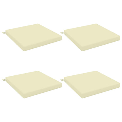 vidaXL 4-Piece Seat Cushions SOEST 4 pcs 100% Polyester Cream