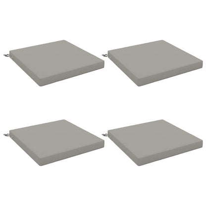 vidaXL 4-Piece Seat Cushions SOEST 4 pcs 100% Polyester Grey