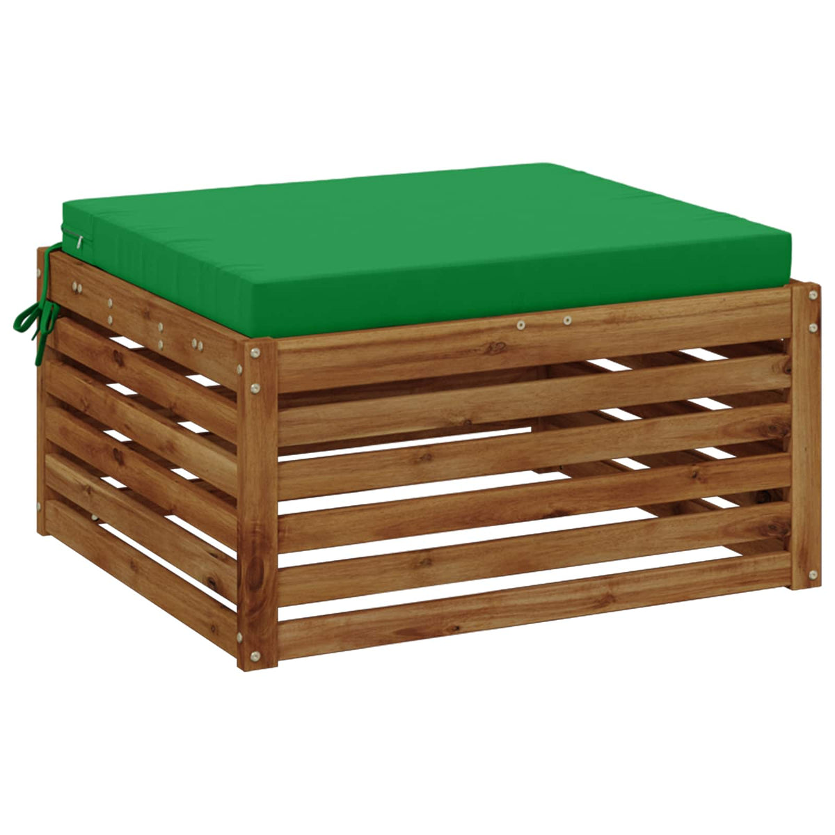 vidaXL 1-Piece Seat Cushion SOEST 100% Polyester Green 70 x 70 x 7 cm