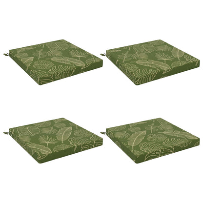 vidaXL 4-Piece Seat Cushions SOEST 4 pcs 100% Polyester Leaf Design