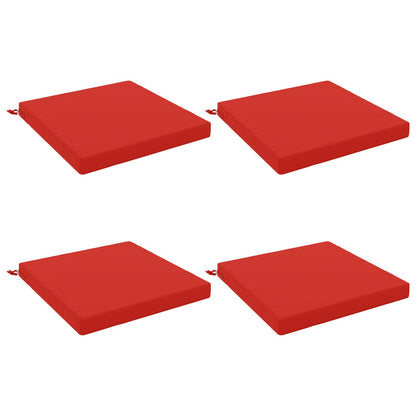 vidaXL 4-Piece Seat Cushions SOEST 4 pcs 100% Polyester Red